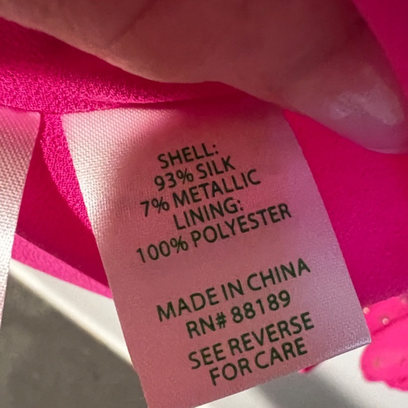 Lilly Pulitzer Silk & Metallic Blouse - Picture 7 of 7